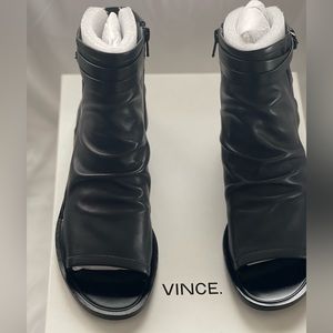 Vince Thalia - Black Leather - 9.5M - New